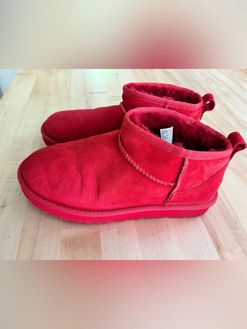 UGG Classic Ultra Suede Mini Boots, Sz 7